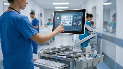 Son şirket çözümleri hakkında Kapasitif Dokunmatik Hepsi Bir Arada PC'ler: Hastane İş İstasyonları İçin Hijyenik Bilgi İşlem