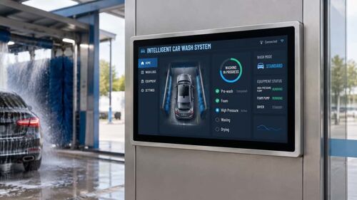 Son şirket çözümleri hakkında Araç Yıkama Yönetim Sistemleri İçin Endüstriyel Panel PC: Islak, Yüksek Basınçlı Ortamlarda Güvenilir Dokunmatik Kontrol
