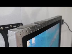 Paslanmaz çelik endüstriyel kapasitif dokunuş tümü bir bilgisayarda