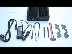 PCIE Fanless Endüstriyel Mini PC Intel I5 I7 GPIO LPT 6 COM 2 Lans 8 USB Kutusu