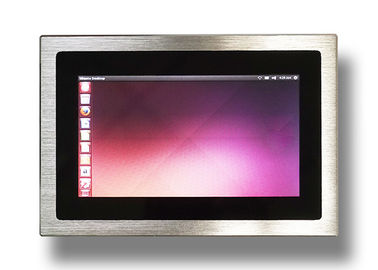 İyi fiyat Gümüş Panel Dağı Windows Embedded Dokunmatik Ekran Paneli PC 2 RS232 Arayüzü çevrimiçi