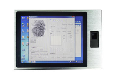 İyi fiyat Parmak İzi ile Toz Geçirmez Gömülü Dokunmatik Panel PC 64G Sabit Disk 4G Modülü çevrimiçi