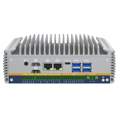 İyi fiyat Fansiz Tasarım Endüstriyel Mini PC Intel 12th Alder Lake-U Core I5/i7 İşlemci 6*COM çevrimiçi
