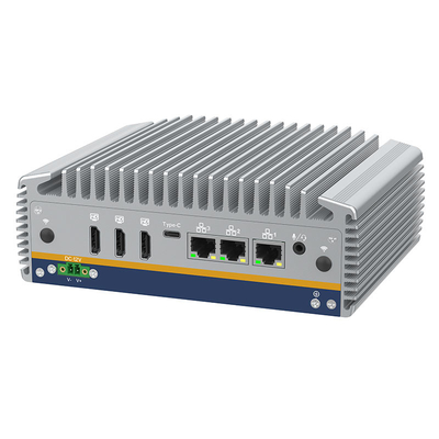 İyi fiyat Yüksek performanslı fansız gömülü Endüstriyel Mini PC DDR5 M.2 2280 3*Intel i226-V, dörtlü ekran desteği çevrimiçi