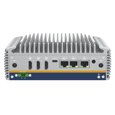 İyi fiyat Pasif Soğutma Fansiz Mini PC AI NPU ile 14. nesil Intel Core Ultra 3*HD-MI 3*2.5G RJ45 1*Type-C çevrimiçi