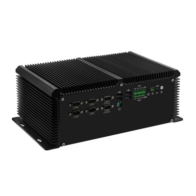 İyi fiyat 4 Lan 6 COM 8 USB Fansız Kutu PC POE Core 7. I7-7700HQ Windows 10 çevrimiçi