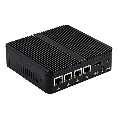 İyi fiyat Intel Celeron J4125 Fansız Mini PC 4 I210 / I211 Gigabit Ethernet Bağlantı Noktası Mini Güvenlik Duvarı Bilgisayarı çevrimiçi