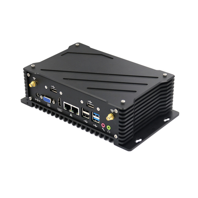 Düşük Güçte Fansız Endüstriyel Mini PC 6 RS232 Uzaktan Kumandalı Masaüstü Mini PC