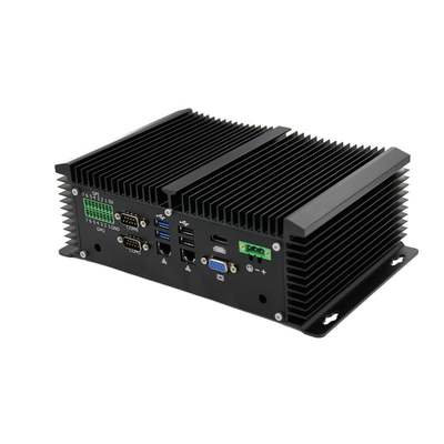 İyi fiyat Tam Metal Kasa Endüstriyel Mini PC Windows 10 Pro Fansız Masaüstü Bilgisayar HDMI VGA Bağlantı Noktaları çevrimiçi