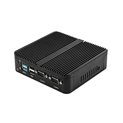 Celeron J4125 Fansız Mini PC 2 DB-9 RS232 COM 2 RJ45 LAN Mini Masaüstü Bilgisayar