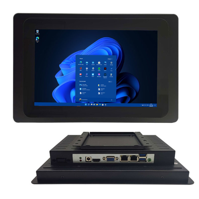 Alüminyum alaşım dokunmatik panel PC 350 nit parlaklığı ile gömülü pencereler