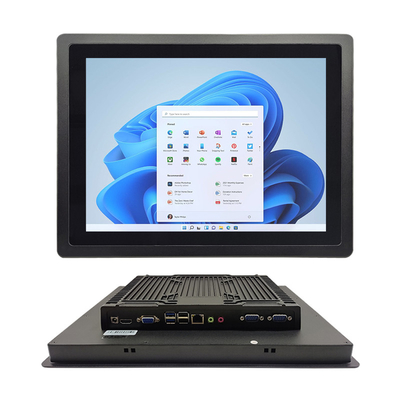 DC 12V gömülü dokunmatik panel PC Ön IP65 Gigabit Ethernet ile su geçirmez