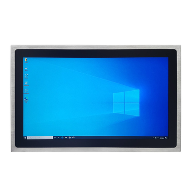 Paslanmaz Çelik Panel PC 128GB SSD Depolama DC 9V - 36V Çalışma Voltajı EETI 80 Dokunmatik Denetleyici IC CE /