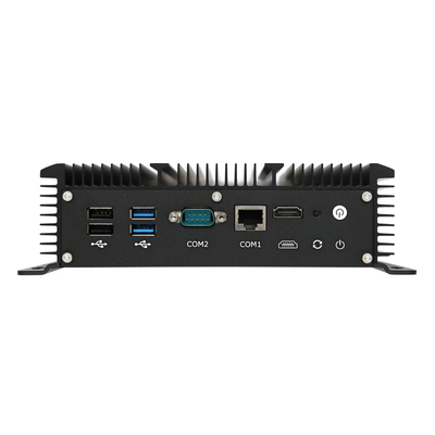 İyi fiyat DDR4 RAM SSD HDD Fanless Mini PC 6*Gigabit LAN Endüstriyel Mini PC çevrimiçi