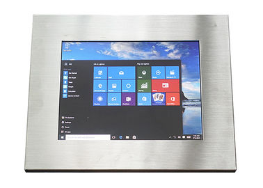 Yüksek Hassasiyetli Paslanmaz Çelik Panel PC / Suya Dayanıklı Dokunmatik Panel 64G SSD Sabit Disk