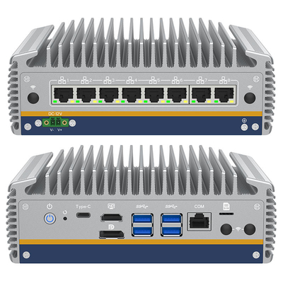 İyi fiyat 14. nesil Core Ultra i5/i7 Ağ Güvenliği Mini PC 8*Intel I226 LAN X86 Endüstriyel Güvenlik Duvarı Yönlendiricisi Pfsense Mini PC çevrimiçi