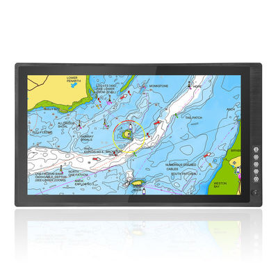 İyi fiyat TFT Panel 24 Inch 1000nits Güneş Işığı Okulabilir Dokunmatik Monitör Balıkçı Tekneleri Yelkenli Tekne ve Yat Yelkenli Navigasyon çevrimiçi