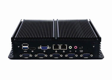 İyi fiyat 6 USB Endüstriyel Gömülü Bilgisayar Dahili Intel Baytrial J1900 Gömülü Otomasyon Kutusu PC 6 COM çevrimiçi
