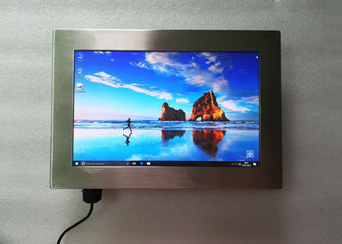 İyi fiyat Pürüzsüz Yuvarlak Paslanmaz Çelik Panel PC 12 inç Endüstriyel Geniş Ekran WIFI Desteği çevrimiçi