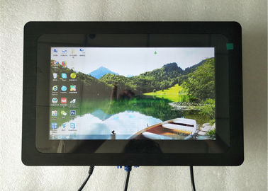 İyi fiyat 400 Nits LCD Çoklu Dokunmatik Ekran Monitör 1366x768 PCAP Tahmini DC 12 V 24 V 10 Inç çevrimiçi