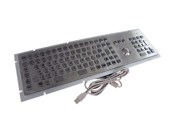 İyi fiyat PS2 107 Keys IP65 Paslanmaz Çelik Sayısal Tuş Takımı, Trackball ile çevrimiçi