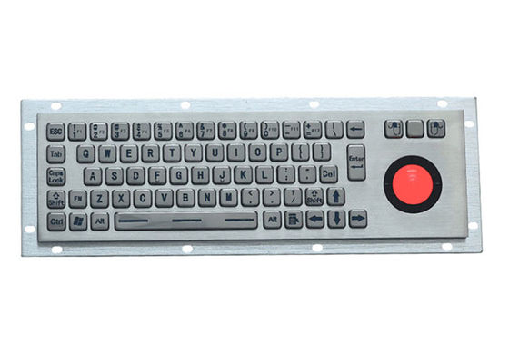 İyi fiyat LED Arkadan Aydınlatmalı 5VDC PS2 Endüstriyel Metal Klavye Paslanmaz Çelik 68 tuş çevrimiçi
