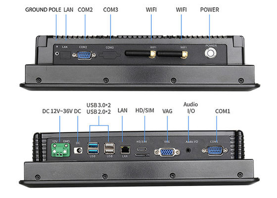 İyi fiyat 10.4 inç 1024x768 Endüstriyel Dokunmatik Panel PC Suya Dayanıklı 19W çevrimiçi