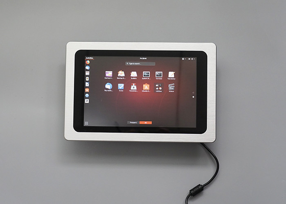 İyi fiyat FCC 1280x800 Endüstriyel LCD Panel PC Gümüş 10 Puan 64G SSD Kapasitif Dokunmatik PC çevrimiçi