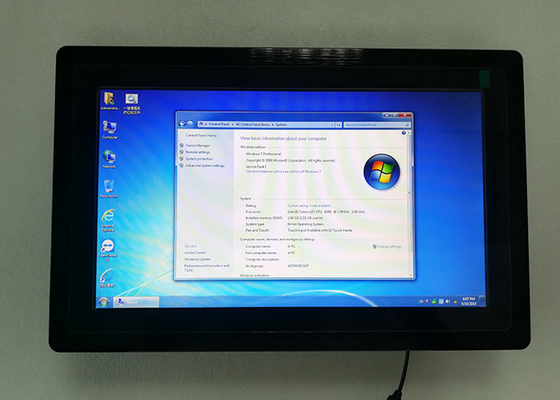 İyi fiyat UPS AIO Endüstriyel Dokunmatik Panel PC 15.6 İnç 5 Telli Dirençli Dokunmatik ekranlı PC çevrimiçi