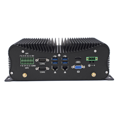 PCIE Fansız Endüstriyel Mini Bilgisayar Intel I5 I7 GPIO LPT 6 COM 2 Lans 8 USB Kutusu