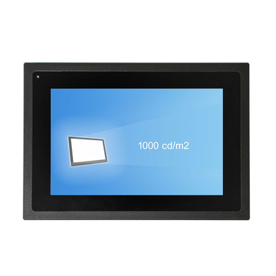 İyi fiyat DC12V Dokunmatik Ekranlı Monitör Toz Geçirmez 1000 Nit Gömülü Endüstriyel Monitör çevrimiçi